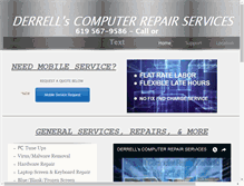 Tablet Screenshot of derrellrepairs.com